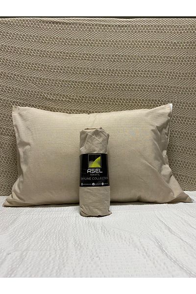 Skyline Double Fitted Sheet 2 Pieces Pillow Case 160x200+30 Solid Color Lcc02 LAD02