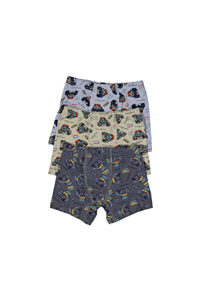 Albeni Giyim Erkek Çocuk Araba Desenli Asorti 6'lı Boxer