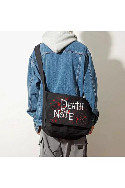 DEEFWEAR Geantă Messenger Death Note Red Dot Black
