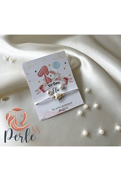 Perle88 bileklik 15 adet kişiye özel kart tasarımı yenidoğan sünnet nişan düğ...