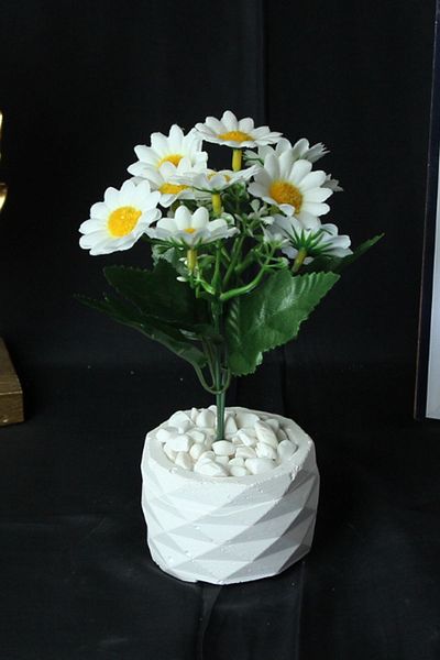 moryconcept Γλάστρα με πέτρα Daisy Flower
