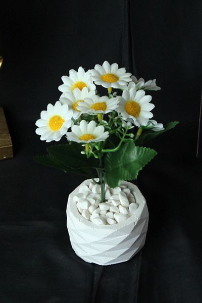 moryconcept Γλάστρα με πέτρα Daisy Flower