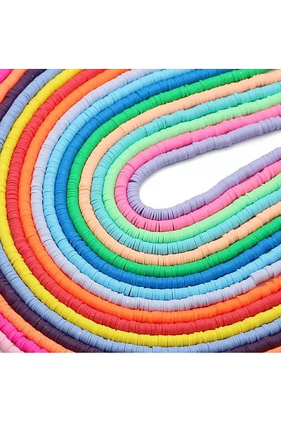 Hobimos 17 Χρώματα Fimo String Beads - Σετ κατασκευής γοητείας τηλεφώνου βραχιόλι κολιέ