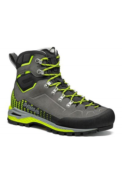 Asolo A01072 00 A627 Freney EVO LTH GV MM Graphite/Green Lime Men's Mountaineering Boot
