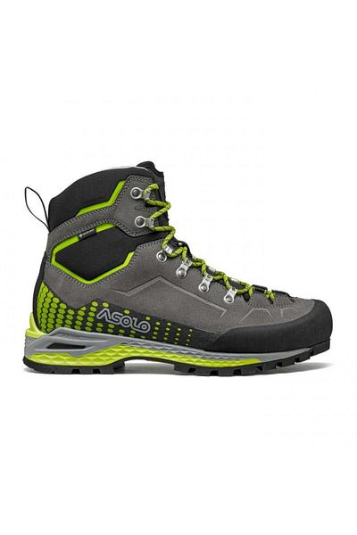 Asolo A01072 00 A627 Freney EVO LTH GV MM Graphite/Green Lime Men's Mountaineering Boot