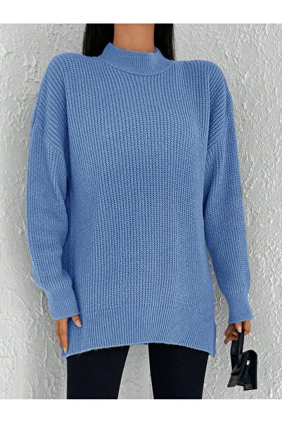ATEMODAA HALF FISHER KNIT SWEATER
