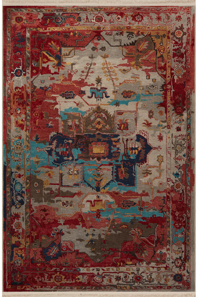 Rugs Modern Halı Çok Renkli Soyut Geleneksel Motif Desenli Kreatif Vintage De...