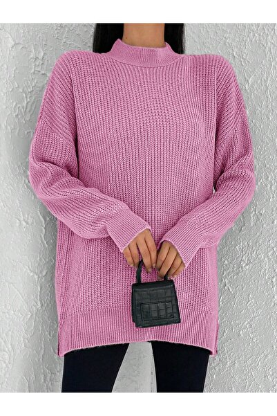 ATEMODAA HALF FISHER KNIT SWEATER