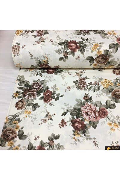 Renk Tekstil Spring Rose Duck Keten Metrelik Keten Kumaş