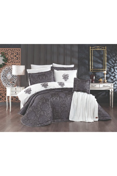 decolinda RİTA JAKAR YATAK ÖRTÜ ELYAF DOLGULU 11 PARÇA ÇEYİZ PAKETİ