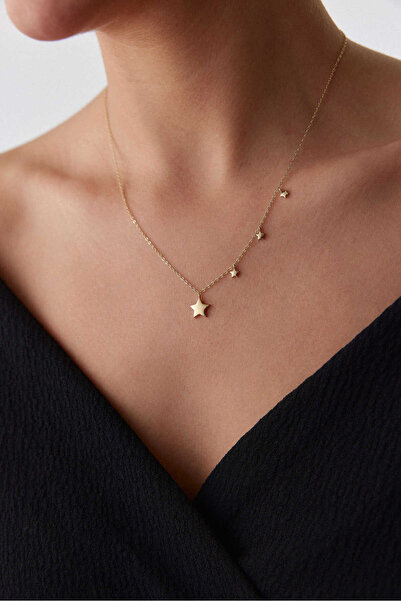 YAVUZ KUYUMCULUK 14 Ayar Altın Takım Yıldızı Kolye