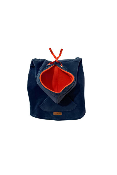 Patte Zone Whale Petrol Mavisi - Kanguru Cepli Kedi-Köpek Polar Hoodie Sweatshirt