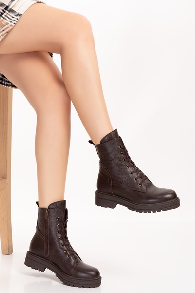 Gondol Hakiki Deri Rahat Günlük Postal Bot anl.2716 - Kahverengi - 42