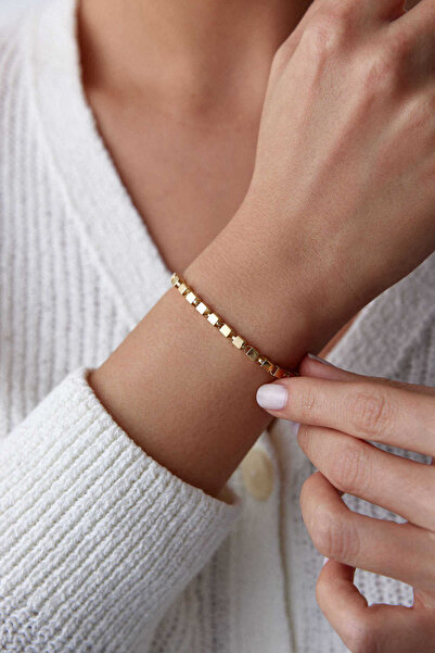 YAVUZ KUYUMCULUK 14 Ayar Altın Küp Bileklik