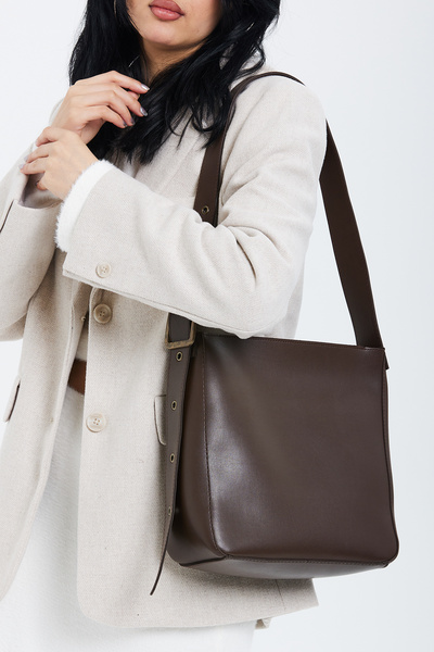 minebag Ζώνη Λεπτομερής Dante Γυναικεία τσάντα χιαστί καφέ