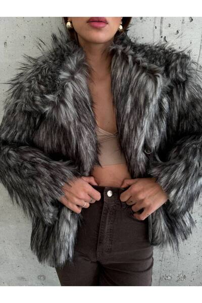 Noa Noa Lined Faux Fur Jacket