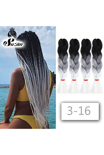 Suzan Peruk Afrika Örgüsü Ve Rasta İçin Sentetik Ombreli