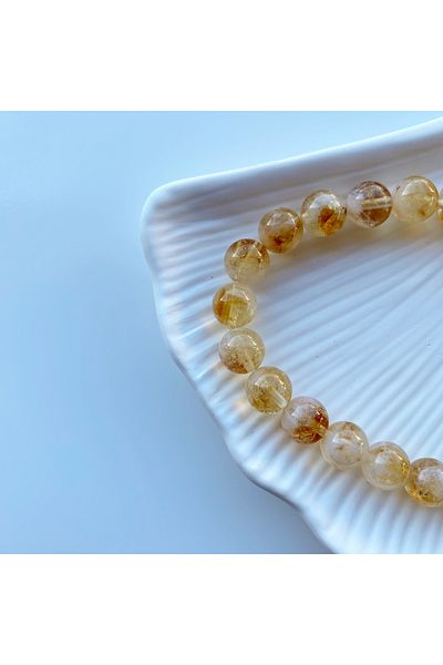 Luzzylike 8mm Natural Stone Citrine Bracelet