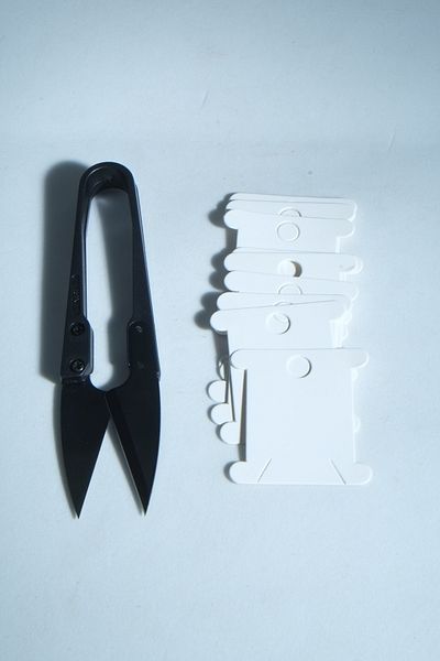 Eskişehir hobi sanat Thread Scissors Thread Cleaning Scissors Stylish Stylish Scissors and 10 Thread Wrapping Cards