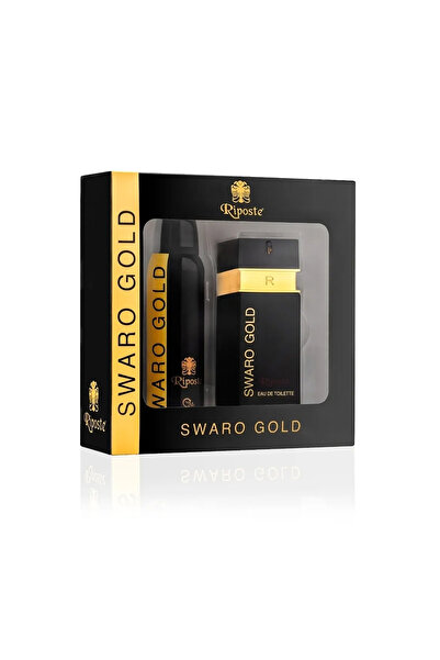 Riposte Elif mağazacılık Erkek Parfüm & Deodorant Seti Swaro Gold 24 hours formen