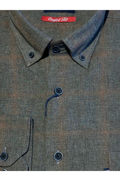 Brothers Μακρυμάνικο Comfort Fit καρό με μονή τσέπη Classic Casual ανδρικό πουκάμισο ξυλοκόπος