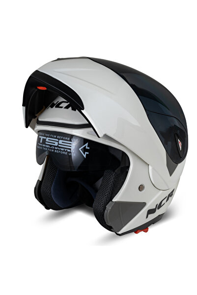 NCR Çene Açılır Kask Ekstra Yedek Siyah Cam