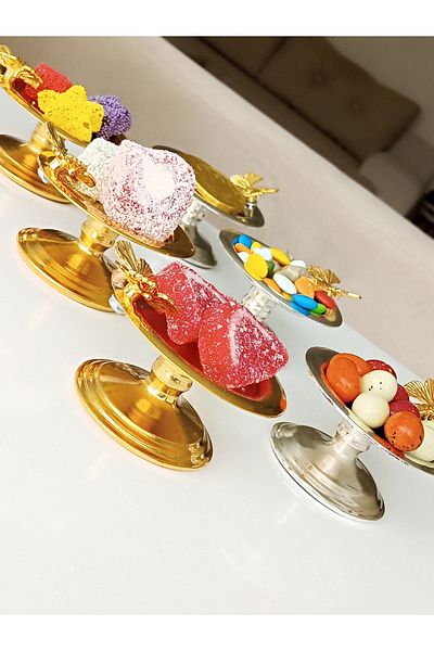 AZRAM HOUSE 6 pcs Gold Butterfly Accessory Macaron Bowl