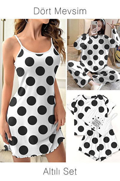 PEMBİŞ HOMEWEAR Set of Six GoodNight Supersoft Basic Single Jersey