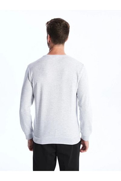 LC Waikiki Classic Crew Neck Long Sleeve Men's Sweatshirt