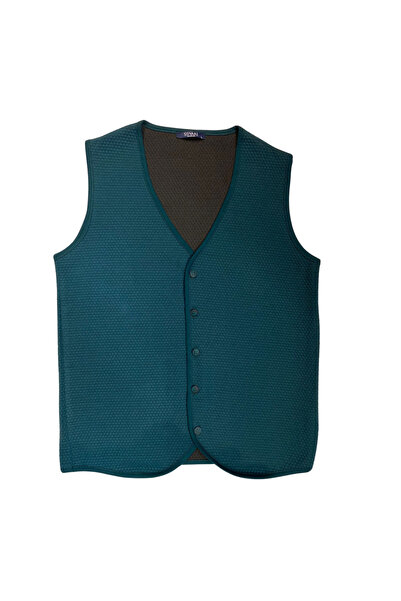 SÜVARİ ERKEK YEŞİL KAPTONE YELEK