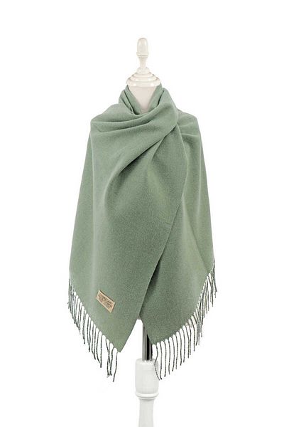 Bursa İpek Mint Double Sided Winter Shawl