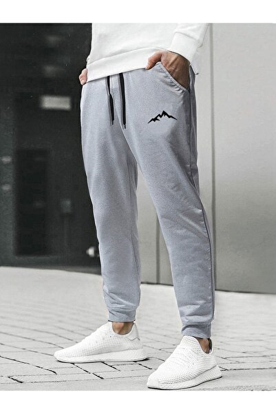 Drippy Ανδρικό αθλητικό παντελόνι Manfinity Homme με ορεινό σχέδιο και κορδόν...