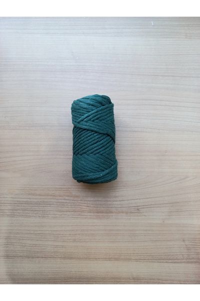 C&A&B KUZEY AVİZE C&A&B North Chandelier Macrame Rope 3mm Scanable Cotton and Green