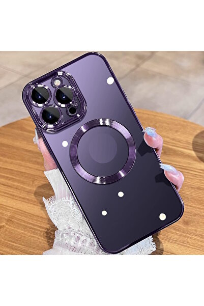 m.tk moveteck İphone 14 Pro Max Kılıf Tam Kamera Lens Korumalı Arkası Şeffaf ...