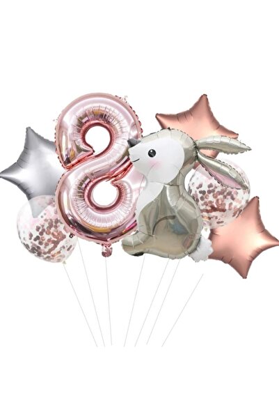 MFM Σετ μπαλόνι με θέμα το κουνέλι 8 ετών 100 cm