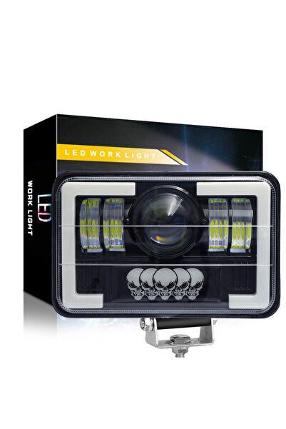 DEKOHOP Off Road Delici Sis Farı Skull Angel Animasyon Led 55W Çalışma Lambas...