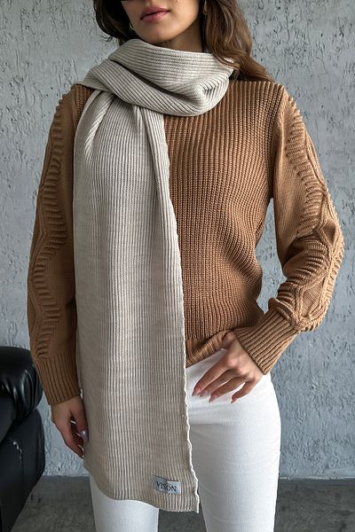 nosia fashion Eșarfă de tricotaj în dungi pentru femei
