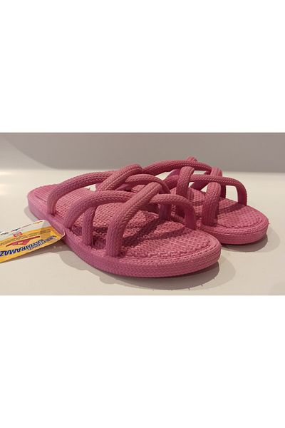GEZER ROPE APPEARANCE NON-SLIP PLASTIC WOMEN'S POOL BEACH BALCONY TERRACE BATHROOM SINK HOME AND STREET SLIPPERS