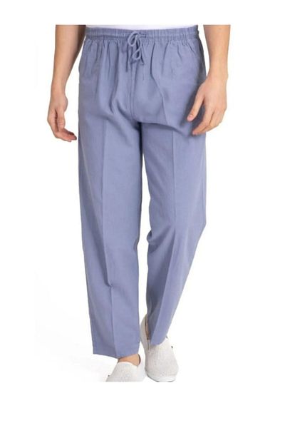 BERNEO Unisex Oversize 4XL-6XL Hammock 100% Natural Linen Trousers