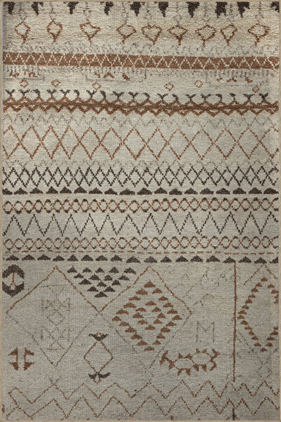 Rugs Modern Halı Beige Themed Abstract Geometric Patterned Modern Decorative ...