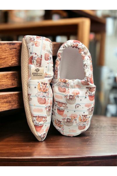 Kokopatik ,Non-Slip Sole,Organic Cotton Home Nursery Booties Above the Clouds Organic Cotton Nursery-Home Booties