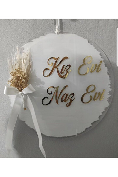 Evsay Kız Evi Naz Evi Kapı Süsü Duvar Süsü Ve Kapı 28cm Çapında Şeffaf Plexi ...