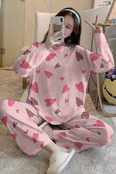 PEMBİŞ HOMEWEAR Σετ μακρυμάνικη πιτζάμες Sweet SuperSoft Basic Suprem