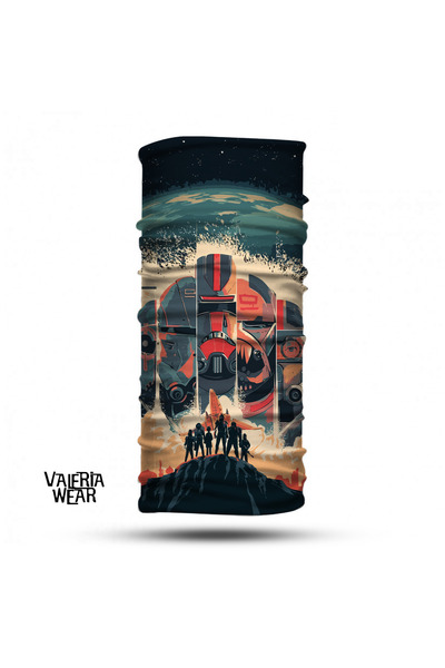 Vwear عصابة رأس منقوشة برقبة على شكل بوف باف