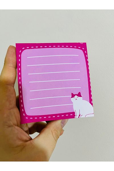 Cuppy Box Square Cat Memo Pad 30 Sheets