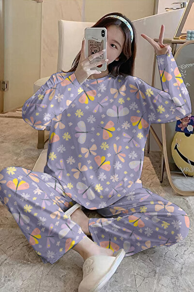PEMBİŞ HOMEWEAR Σετ πιτζάμες με μακρυμάνικη πεταλούδα SuperSoft Basic Suprem
