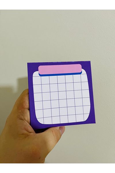 Cuppy Box Square Striped Memo Pad 30 Sheets