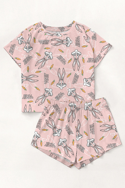 PEMBİŞ HOMEWEAR Σετ πιτζάμες με κοντό μανίκι BugsBunny LooneyTines Supersoft ...