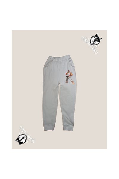 MarkaTurko STREET εμπριμέ unisex Προσαρμοσμένο σχέδιο Βαμβακερή γκρι παιδική φόρμα 606-104G