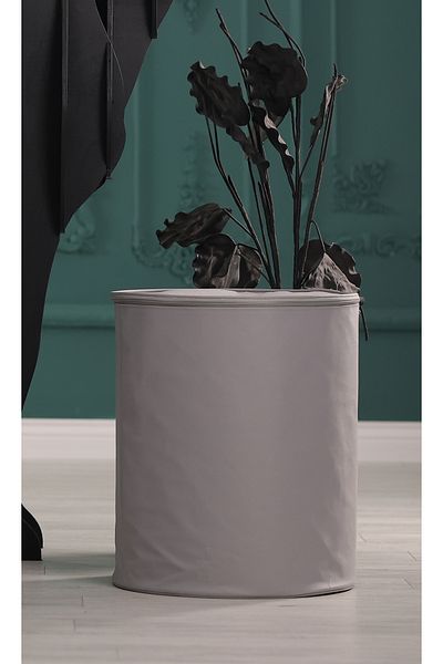 Vedsey 45x50cm Γκρι κυλινδρική οργάνωση - Dirty, Toys & Clothes Basket Organizer